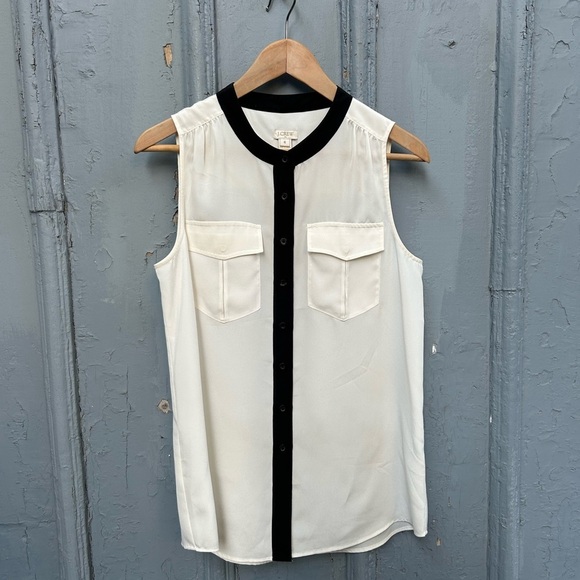 J Crew Sleeveless Blouse, Size 6 - Picture 1 of 7